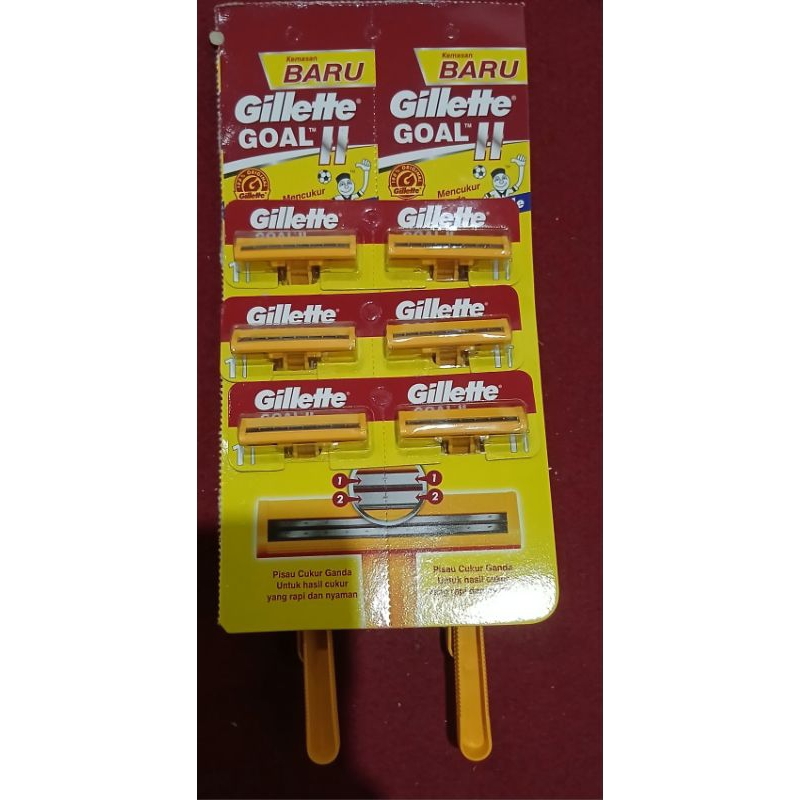 GILLETTE GOAL KUNING 6 PCS