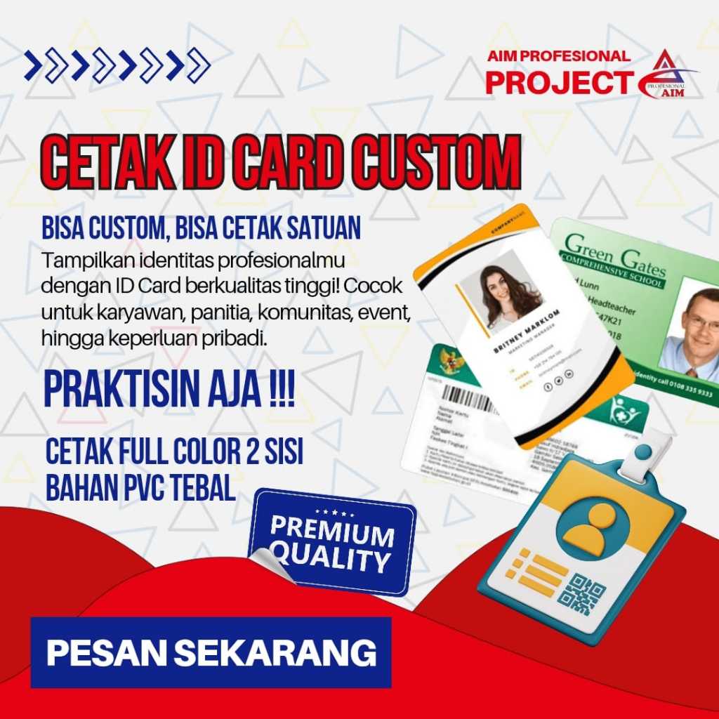 

Cetak Kartu ID Card Custom, My Pertamina, NPWP, BPJS, KTA dll.