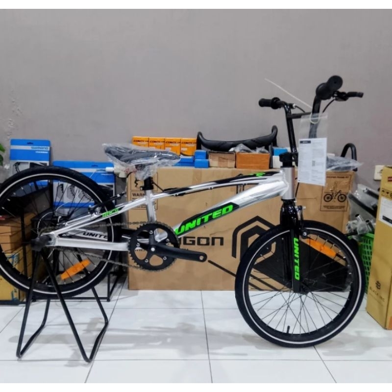 Sepeda Balap BMX 20" UNITED PRO RACE JUMPER Alloy ringan Ban modif Kenda Nyala  20 x 1,50 Limited Ed