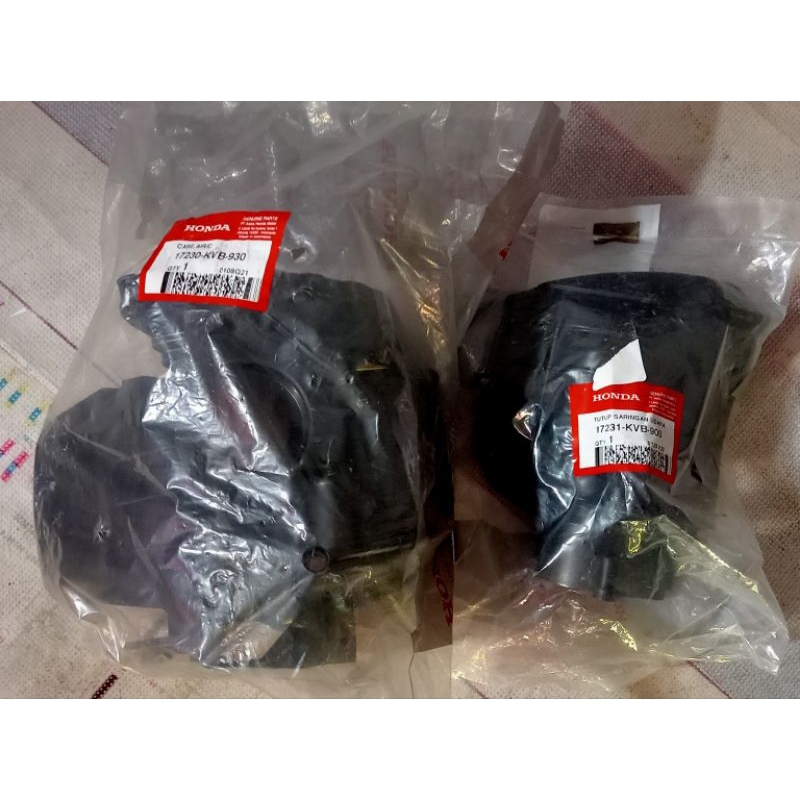 17230-KVB-930 17231-KVB-900 Rumah filter & tutup filter Vario 110 karbu / 110 techno ORI ahm