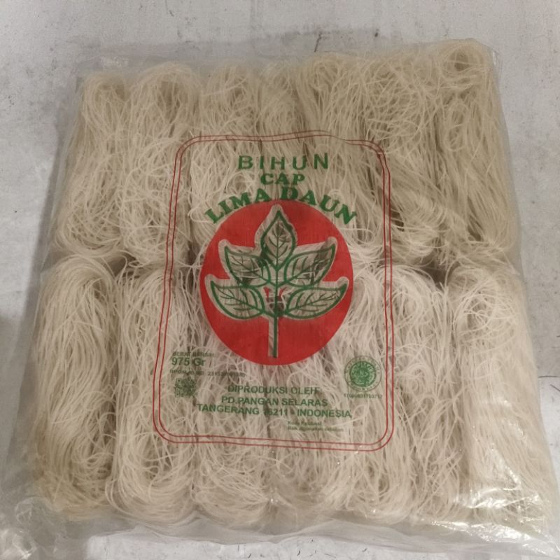 

Bihun Beras Cap Lima Daun 975gr