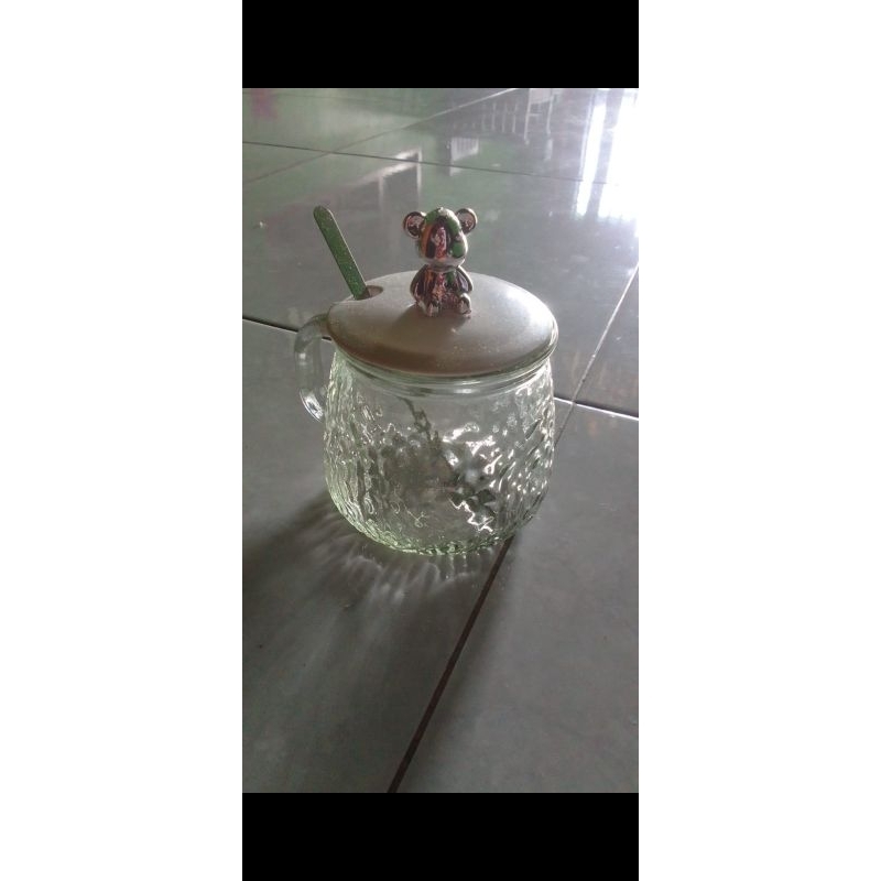 Tempat bumbu kaca, lucu dan unik