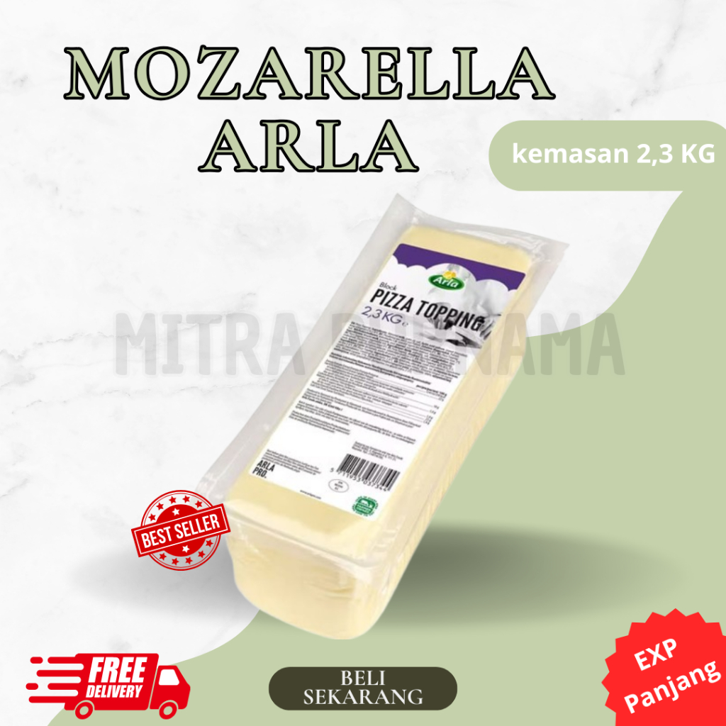 

Keju Mozarela Arla 2,3 Kg Import Denmark ( Halal )
