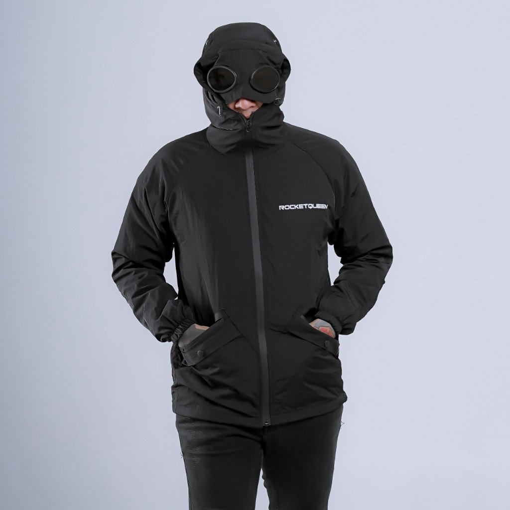 ROCKETQUEEN GOGGLE JACKET BLACK - GOGGLE JACKET - OUTDOOR JACKET - CASUAL JACKET