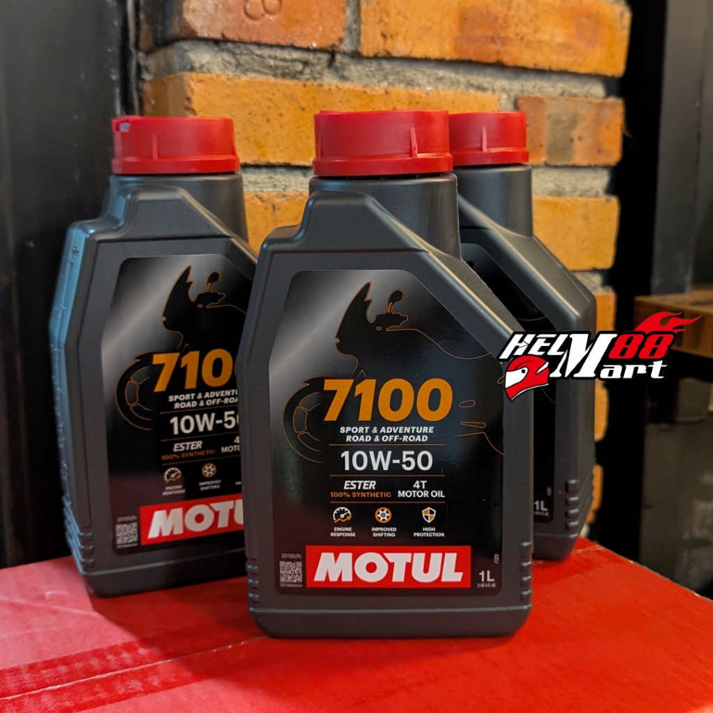 Oli MOTUL 7100 10W-40 10W-50 Oli Motor Moge 1 Liter 10W40 / 10W50