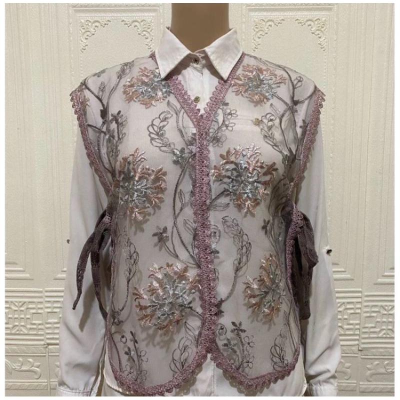 atasan brukat organza kekinian trend 2025