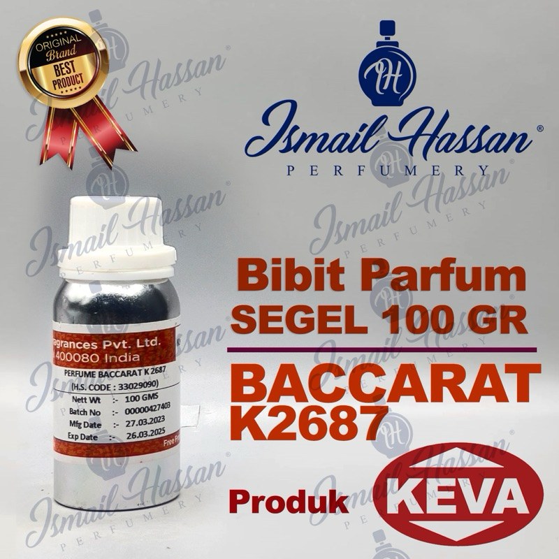 Bibit/Biang Parfum Baccarat Produk KEVA Grade B Packing Segel 100Gr