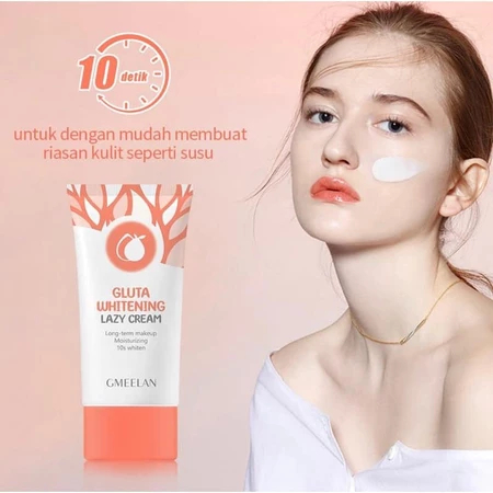 GMEELAN Gluta Whitening Lazy Cream 30g Niacinamide Day Cream  Whitening Lazy Cream Gmeelan