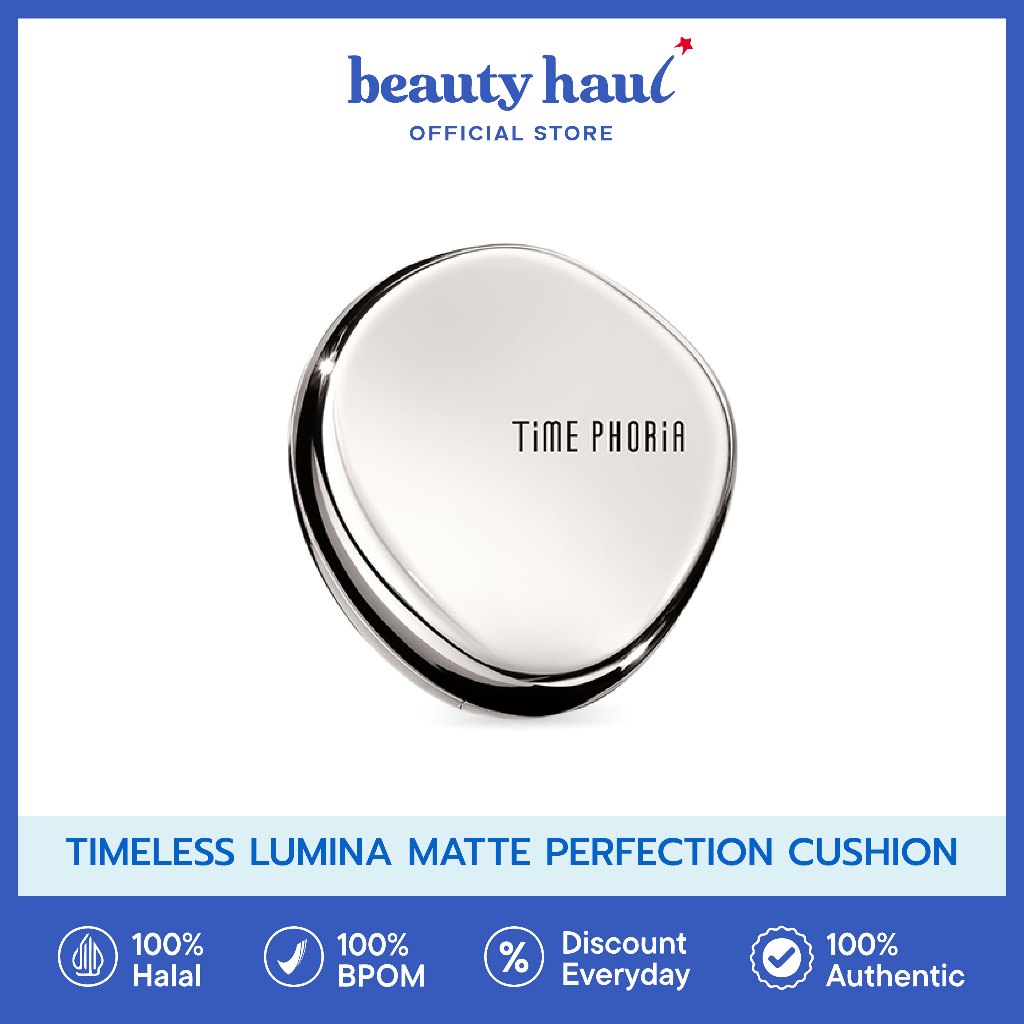 TIMEPHORIA Timeless Lumina Matte Perfection Cushion - Cushion Timephoria dengan Matte Full Coverage,