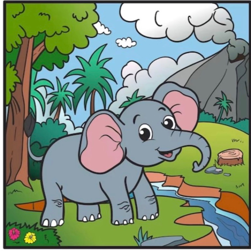 

kertas mewarnai hewan isi 25 lembar