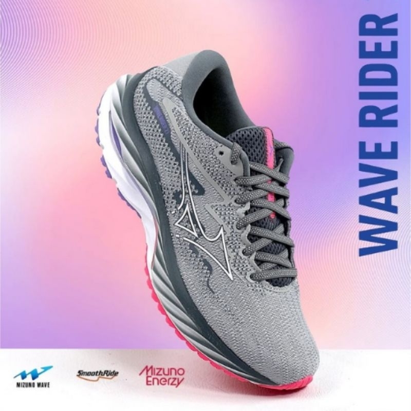 MIZUNO SEPATU OLAHRAGA RUNNING LARI MIZUNO WAVE RIDER 27