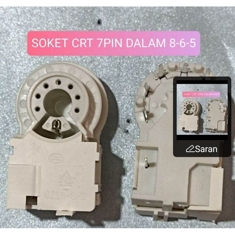 SOCKET CRT 7PIN DALAM 8-6-5 SOKET CRT 7 PIN DALAM