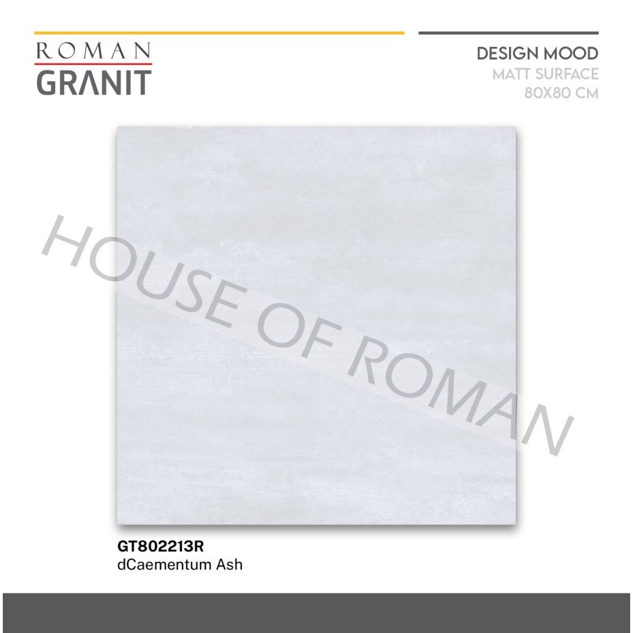 ROMAN GRANIT dCaementum Ash 80x80 GT802213R ROMAN GRANIT
