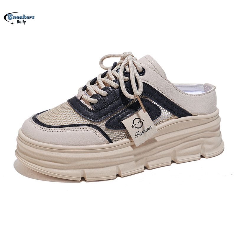 Sepatu Sneakers Selop Kekinian Wanita Premium Selop Brukat