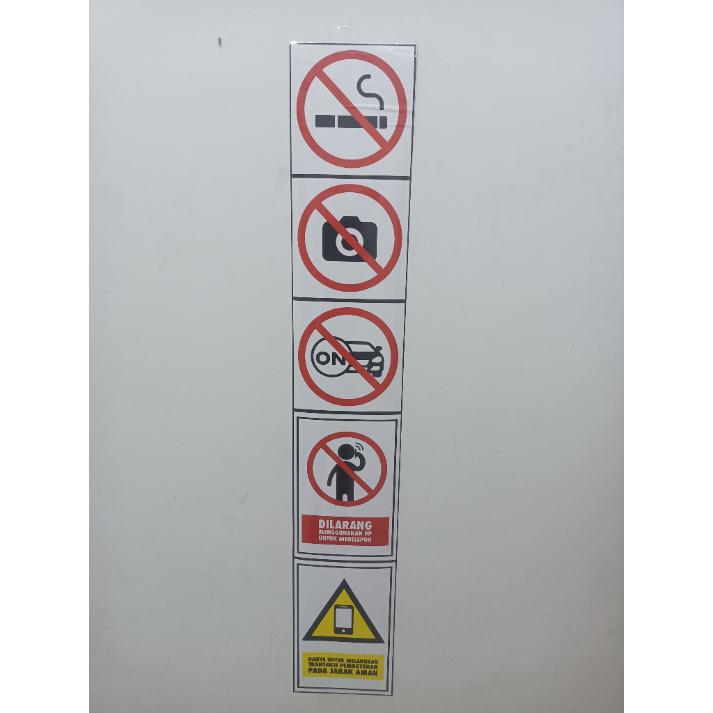 

Sticker Tanda Rambu Tiang Kanopi Spbu Pertamina