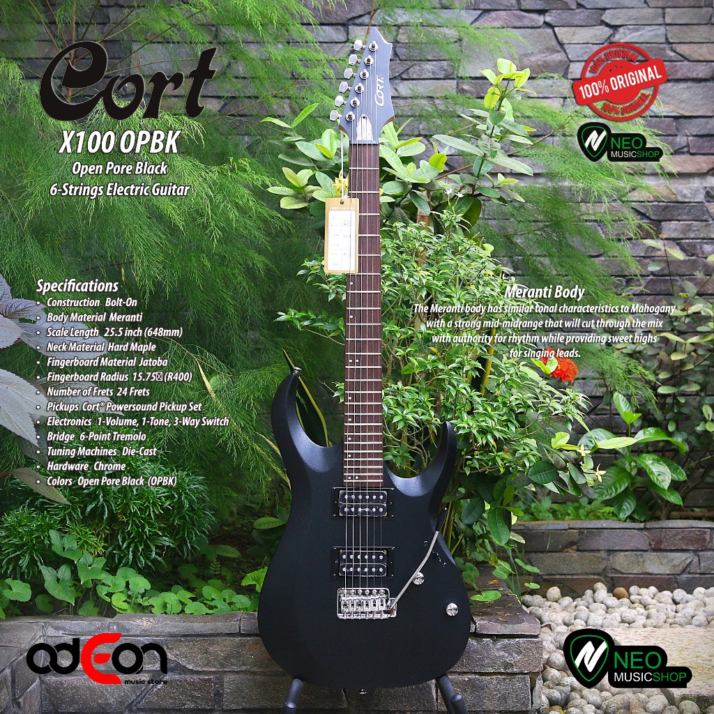 CORT X100 OPBK 6Strings Electric Gitar