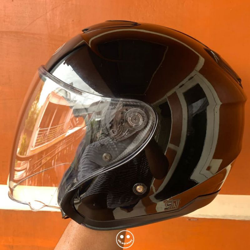 KYT KYOTO R BLACK GLOSSY ORIGINAL | SECOND GOOD CONDITION