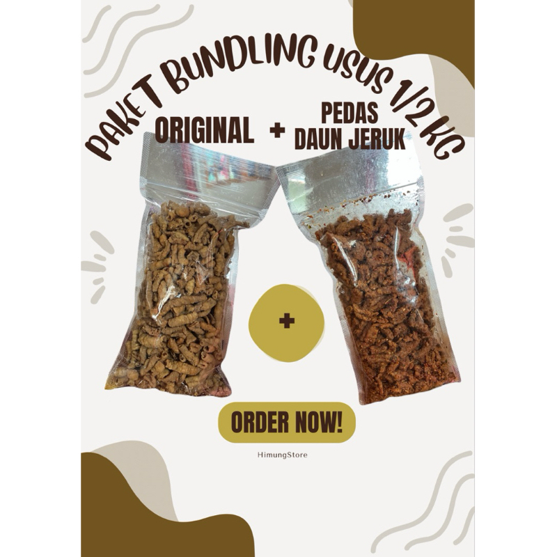 

Paket Bundling Usus Crispy 1/2 Kg Pedas Daun Jeruk & Original