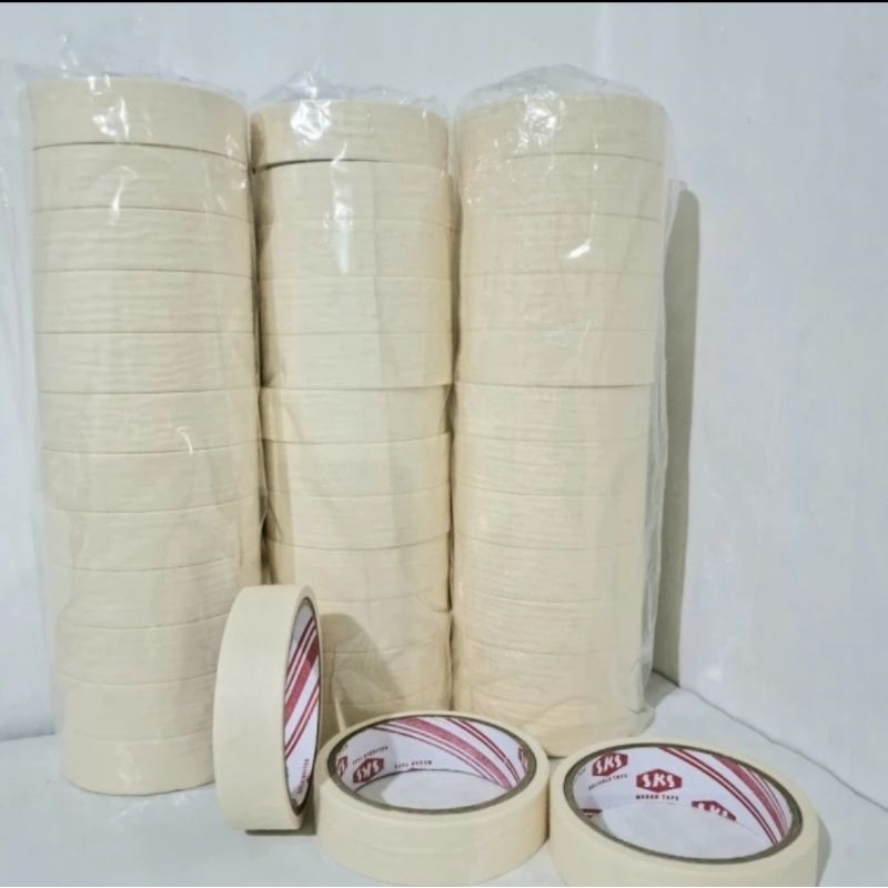 

Lakban Kertas Sks / Solasi Kertas 1 inch Marking Tape Sks