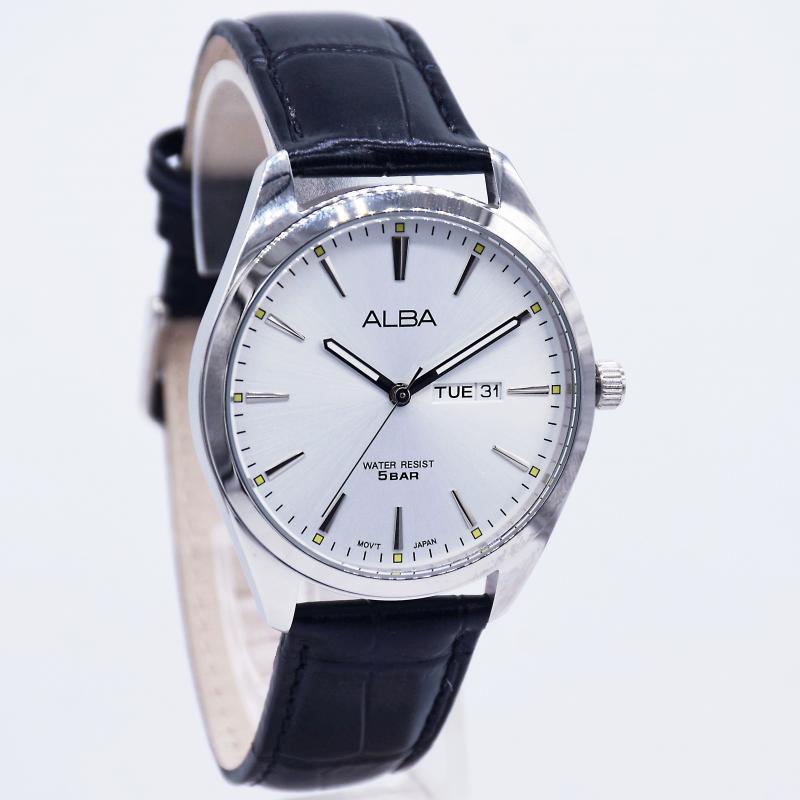 Jam Tangan Pria Alba AJ6193X1 Silver ORIGINAL 100%