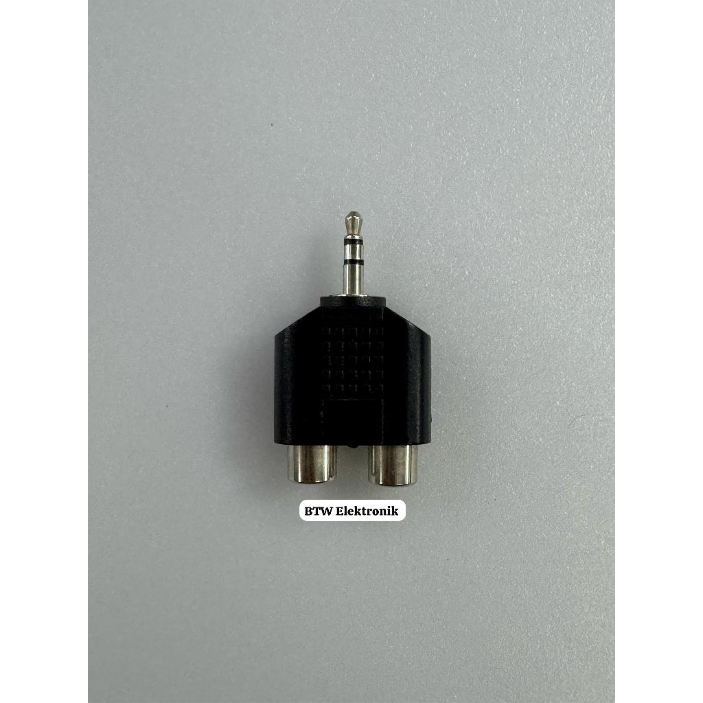 Konektor Sambungan Jack RCA to Stereo 3,5mm - Connector Jack RCA to Stereo 3,5mm