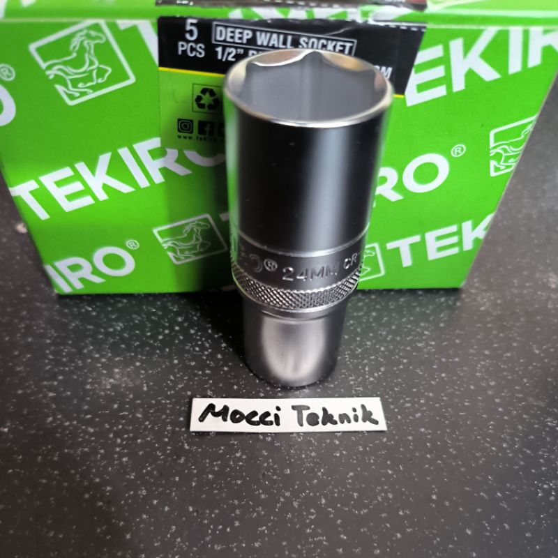 Kunci Mata Sok Shock Socket 24mm Panjang Tekiro 1/2