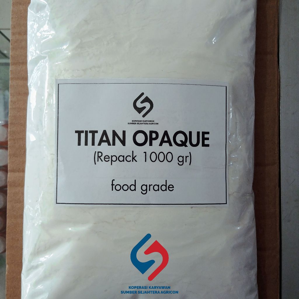 

TITAN OPAQUE 1 kg Titanium Dioxide Pemutih Makanan