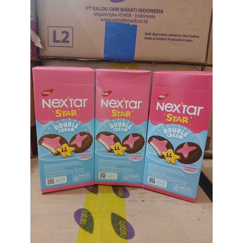 

Nextar star cookies strawberry double cream 85 gr