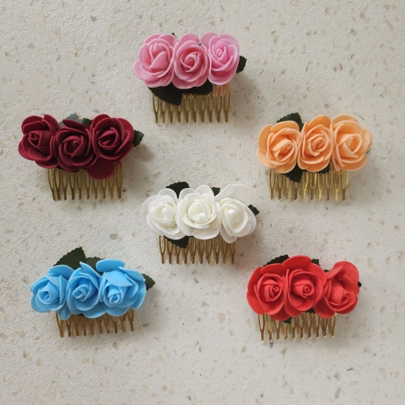 sirkam bunga hiasan rambut dewasa anak sanggul cucuk tusuk