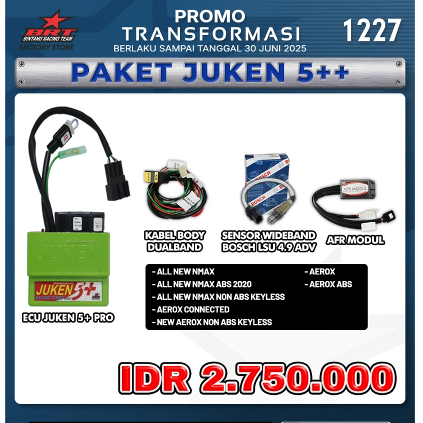 PEOMO BRT 1227 PAKET JUKEN 5++ PRO NMAX ABS NMAX NON ABS ALL NEW NMAX NON ABS + TBOX ALL NEW NMAX AB