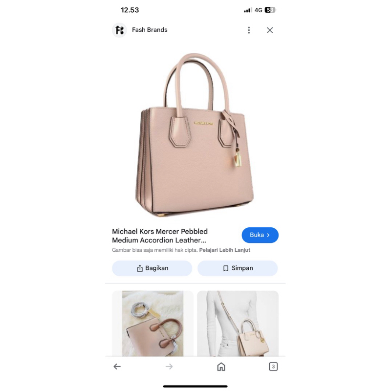 TAS MK CREAM AUNTENTIC ORI SECOND