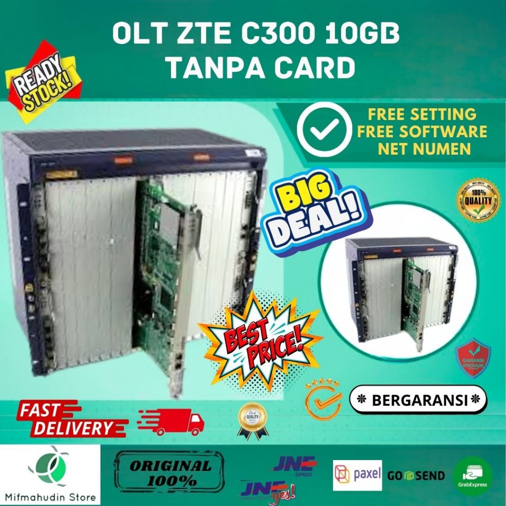 OLT ZTE C300 10GB TANPA CARD ( HANYA OLT SAJA)