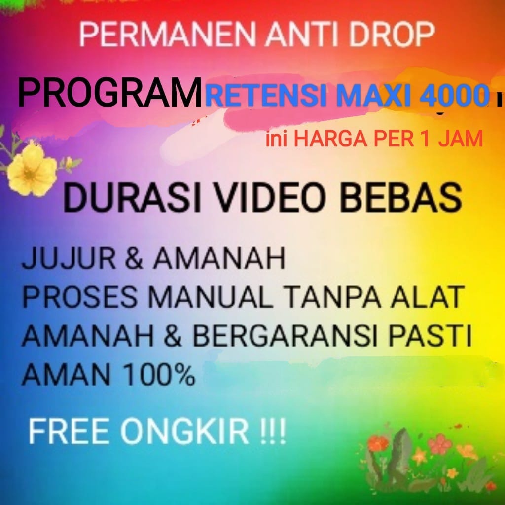 RETEnsi vIEw panjang maksimal viewS nya bisa order 500 , 1000, sampai ribuan Jam terpopuler tayang m
