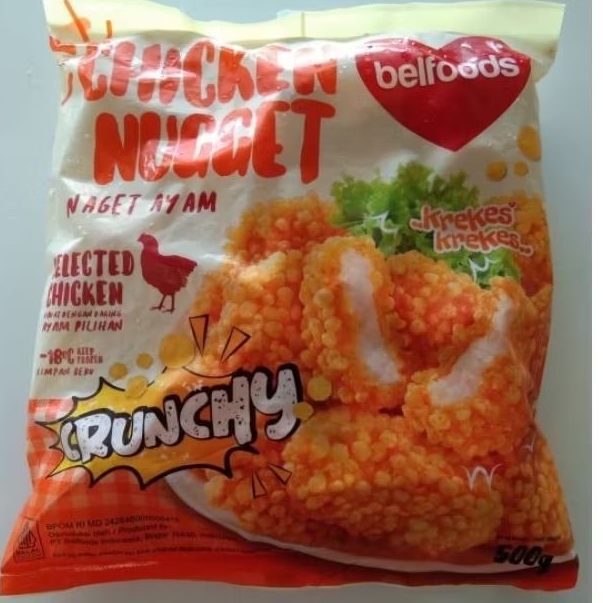

naget belfoods crunchy 500gr / belfood naget crunchy