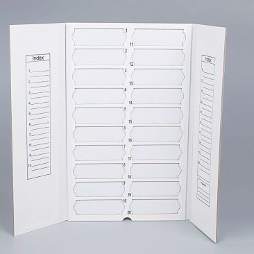 

cardboard slide mailer for 20 slide folder tempat preparat kardus