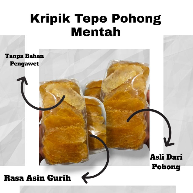

KERIPIK TEPE UBI/POHONG MENTAH