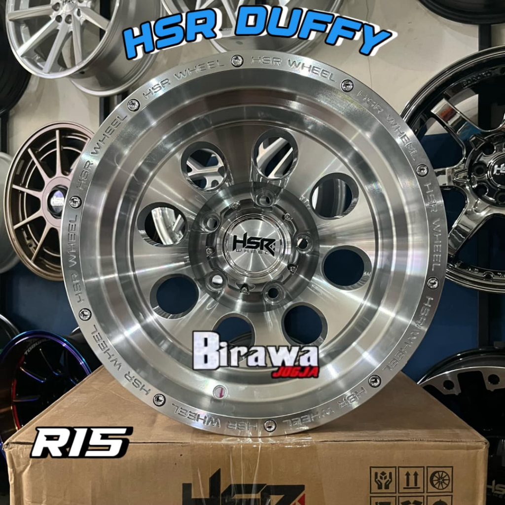 Velg Celong HSR Duffy R15X10 Pcd 5X139,7 ET-44 - Velg Mobil Jimny Taft Vitara Escudo Jeep Ring 15