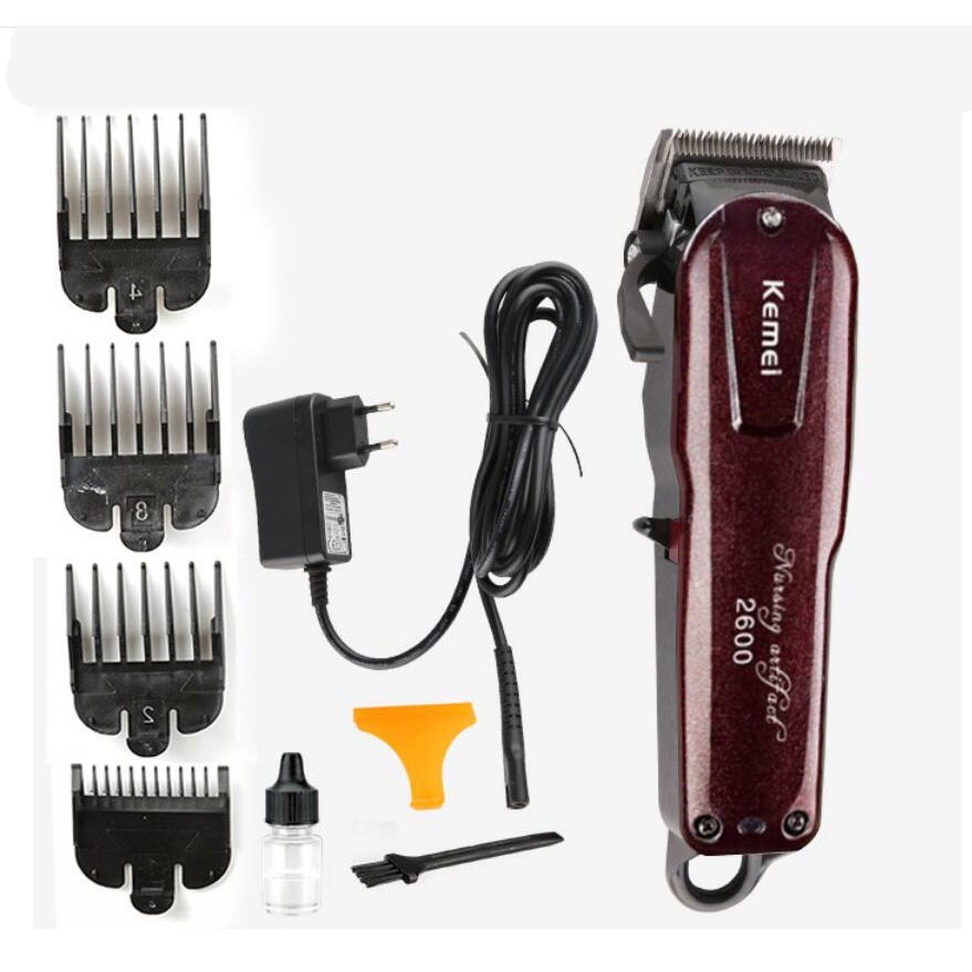 Alat Cukur Rambut Kemei  KM 2600 Mesin Cukur Rechargeable