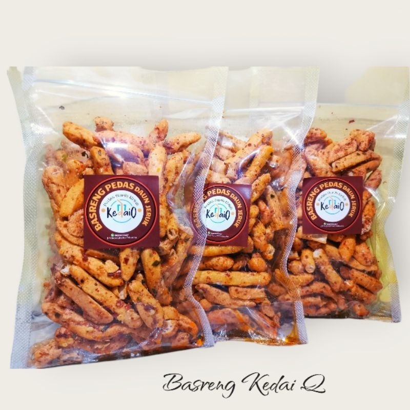 

BASRENG kedaiQ Basreng pedas daun jeruk.