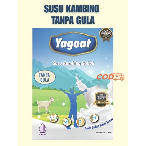 

Yagoat SUSU KAMBING BUBUK TANPA GULA