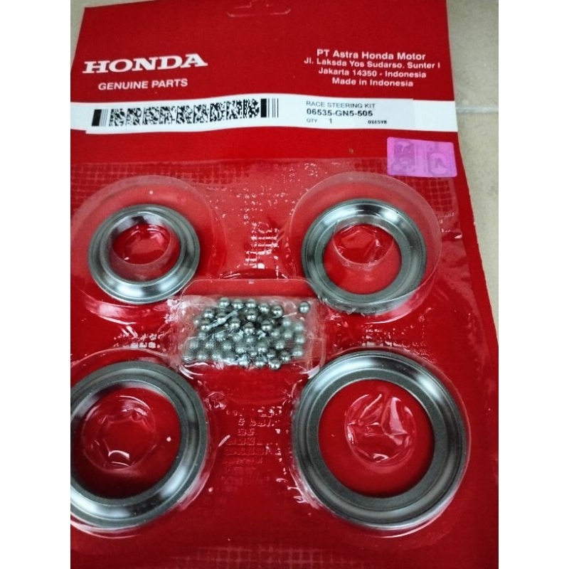 Komstir Comstir Bantalan Stang Race Ball Kit Motor Honda Grand, Supra, Vario, Beat (gn5)