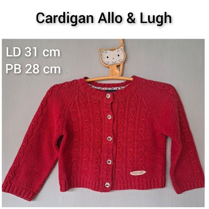 cardigan anak Allo&Lugh rajut kepang pl