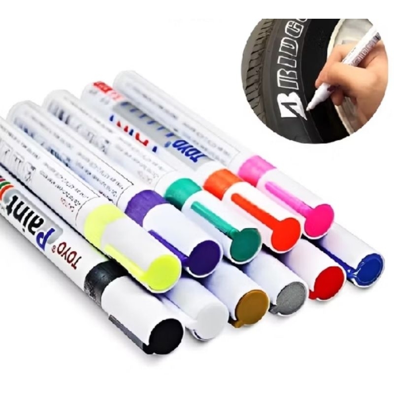 

Spidol Permanen Toyo Paint Marker White Silver Gold