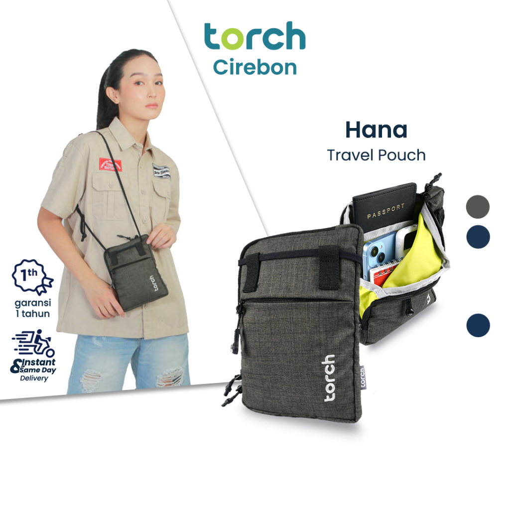 TORCH Hana Tas Selempang HP Passport Travel Pouch Tas Konser Multifungsi