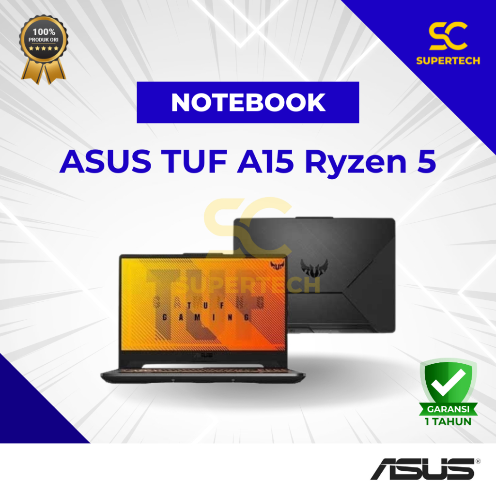 Notebook Asus TUF A15 Ryzen 5-4600H GTX1650 8GB 512GB WIN11 15.6FHD