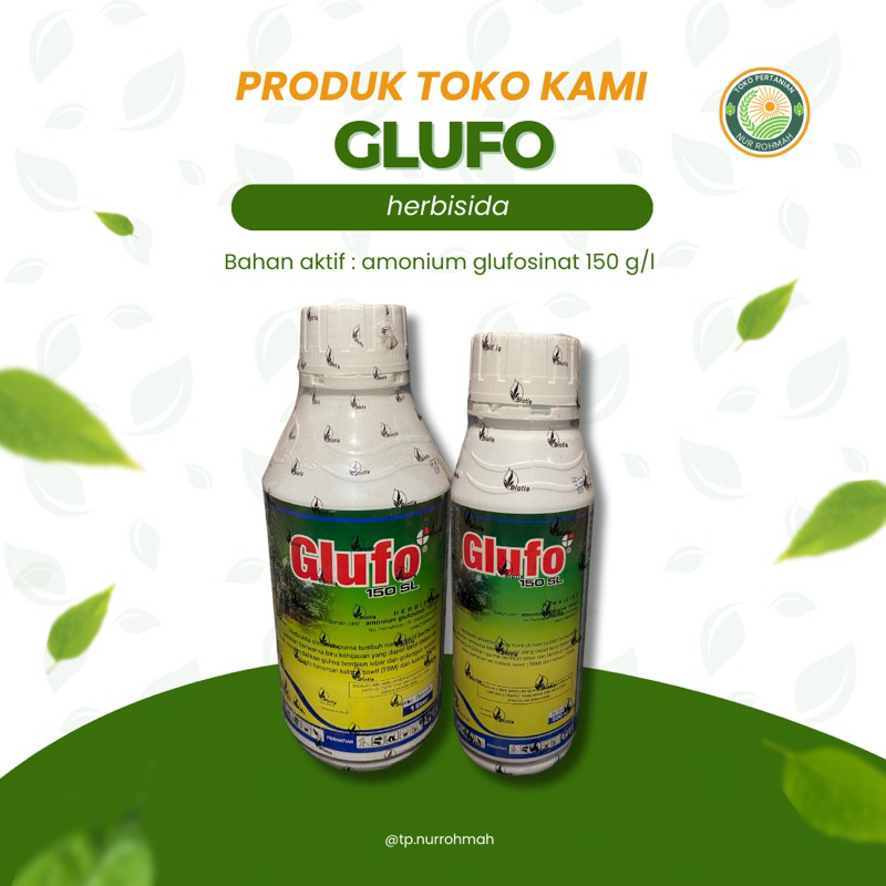 Herbisida Sistemik GLUFO 150 SL Biotis, Basmi Rumput Lulangan. Obat pertanian dan Kebun