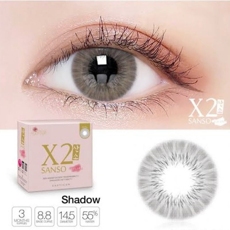 Softlens X2 Sanso Shadow Normal dan Minus 5