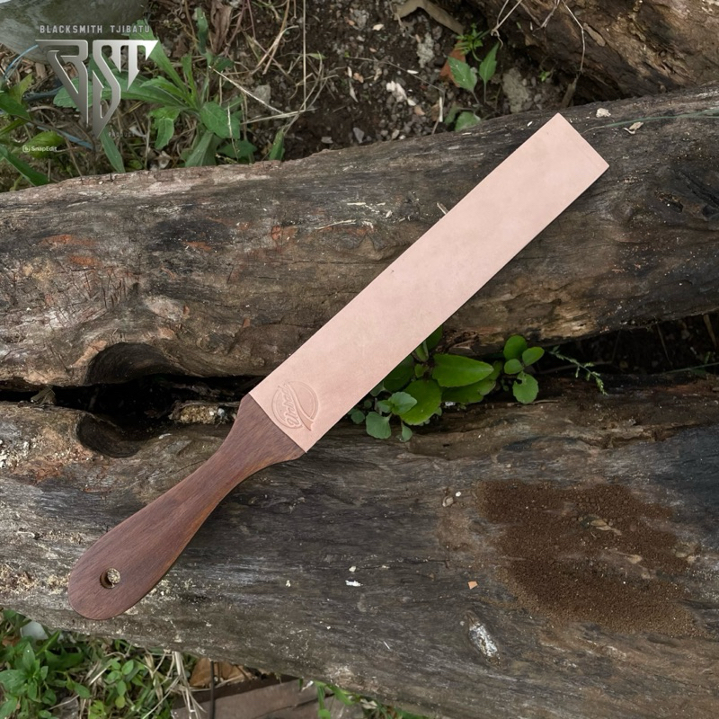 [Exclusive Blacksmith Tjibatu] double-sided leather stropping with sponge, double-sided cowhide stro
