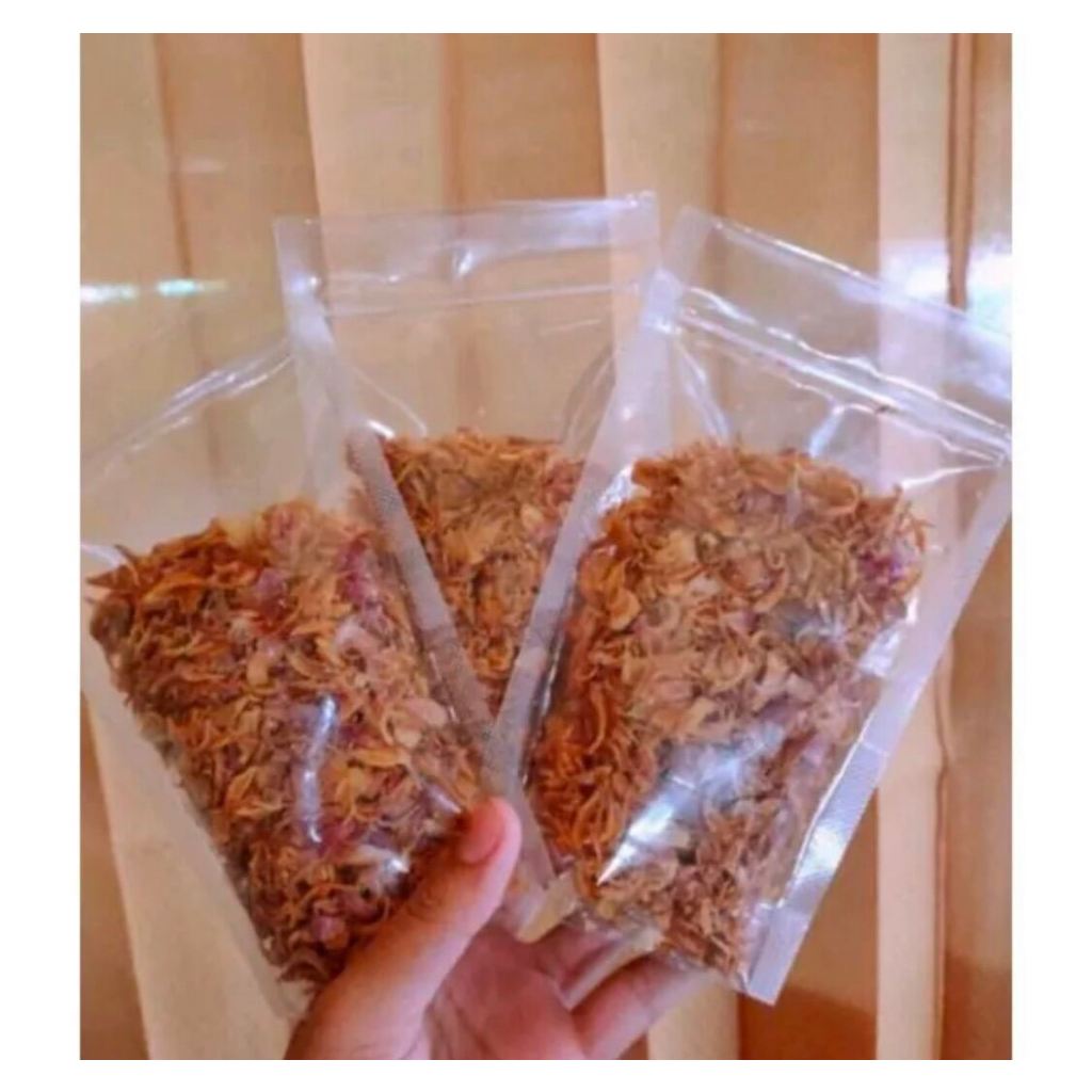 

Paket 3pcs Bawang Goreng Brebes 100% Asli Tanpa Campuran Ubi Renyah Gurih & Tidak Berminyak