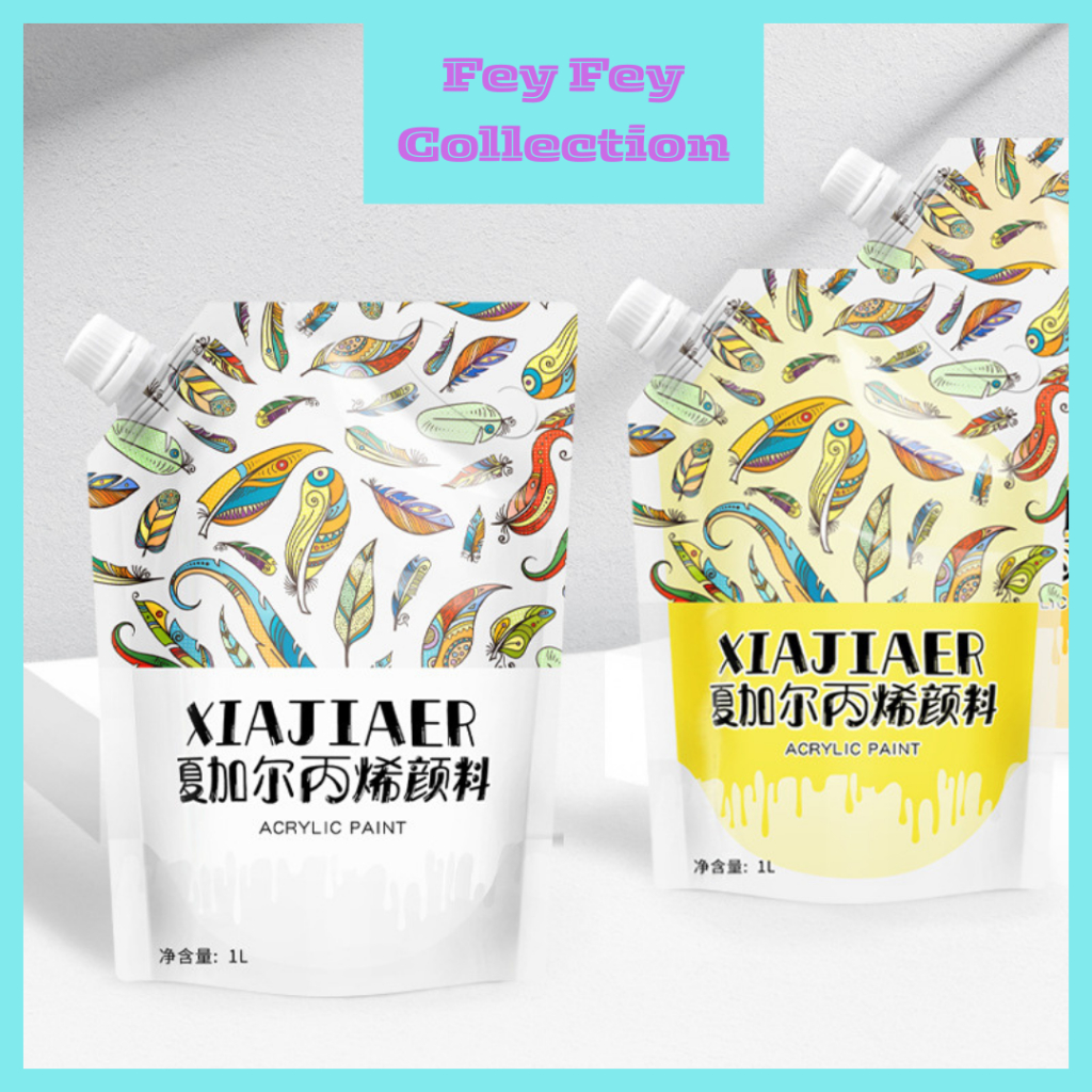 

Feyfey Collection-DIY Fluid Acrylic Paint Bearbrick Painting Kit Ornament Handmade Creative Cat Mainan Edukasi Kreatif Liquid 30ml